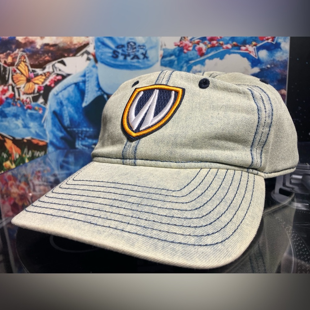 Vtg. The Game Windsor Lancers university, dad hat, embroidered patch logo hat